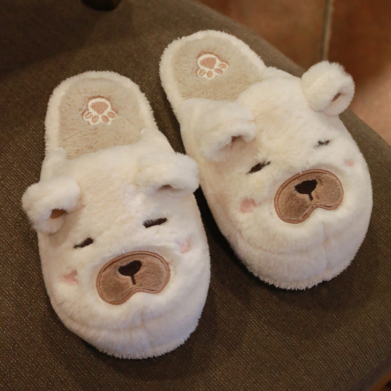 Warm Thick Sole Indoor Household Couple Cotton Slippers