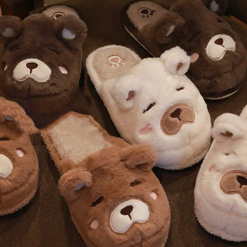 Warm Thick Sole Indoor Household Couple Cotton Slippers