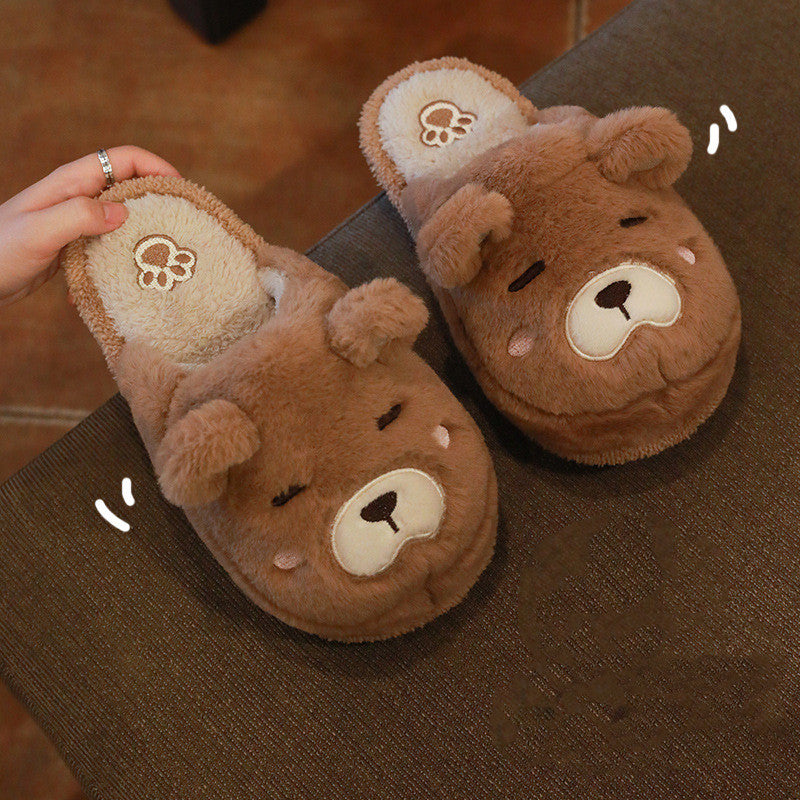 Warm Thick Sole Indoor Household Couple Cotton Slippers